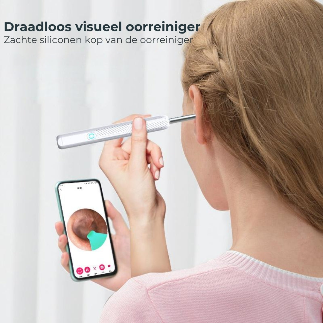 Draadloze Otoscoop met 1080P Camera voor het verwijderen van Oorsmeer