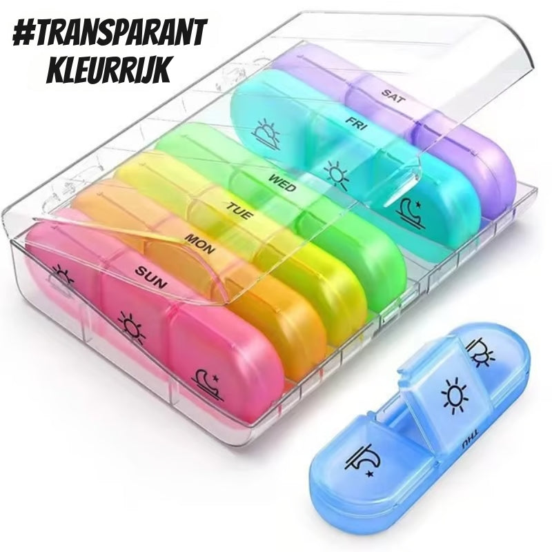 Draagbare Pillenorganizer, 7 dagen pillendoos