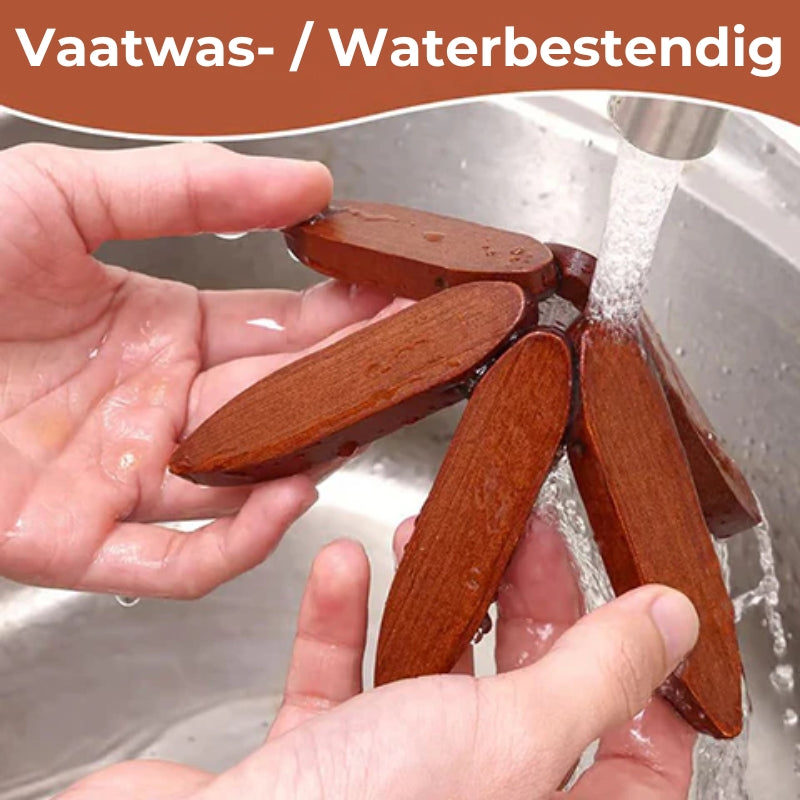 Houten handgemaakte hoogwaardige hittebestendige onderzetters