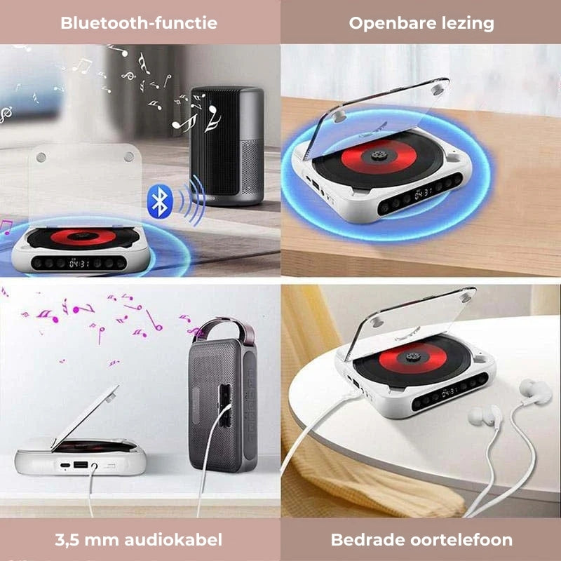 Draagbare cd-speler met Bluetooth