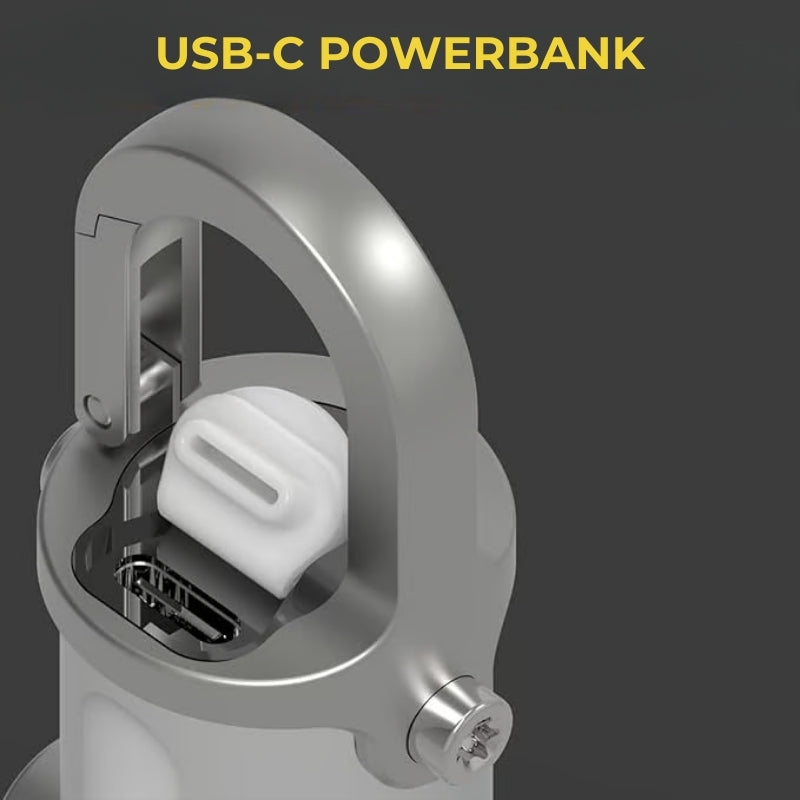 Powerbank USB-C Sleutelhangerlampje✨