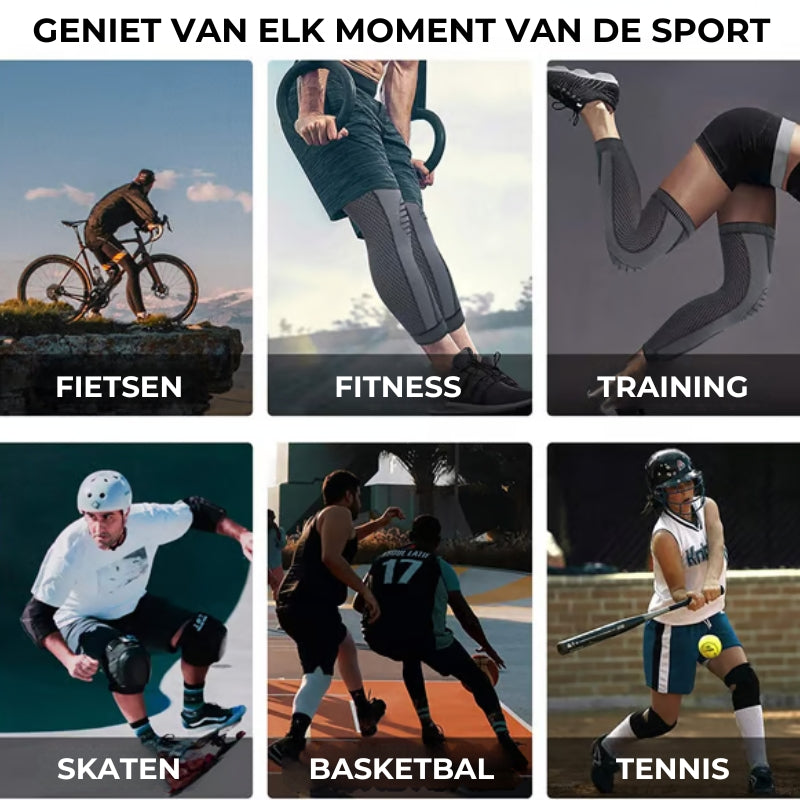 Lange kniecompressiemouw