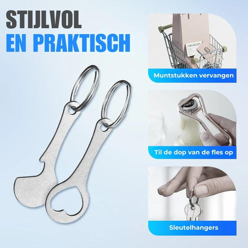 Winkelwagen-Token Sleutelhanger