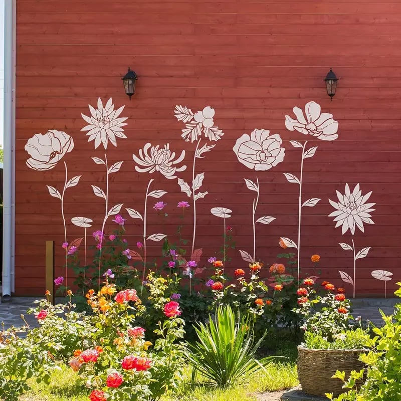 🌸 Bloemen Schilderdecoratie Set