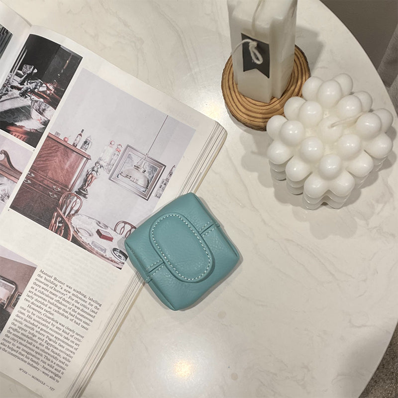 Lederen Mini Geldbuidel