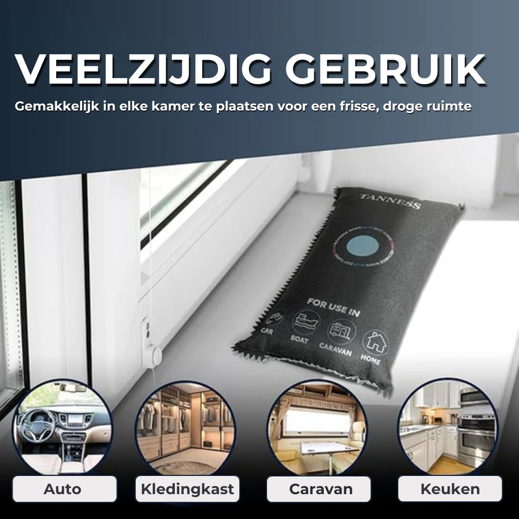 Ontvochtiging zakken met antislip-pads | Voorkomt condensatie | Vochtabsorber | Herbruikbaar