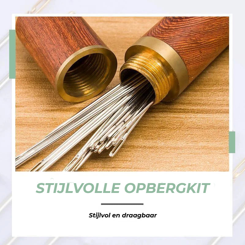 Zelfinhalende Naalden Houten Set