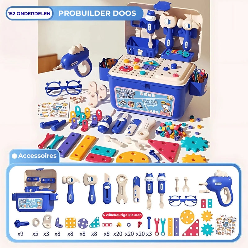Kleine makersworkshop – Montessori Werktuigset ✨