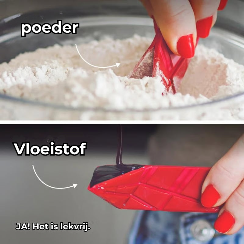 Platte 3-in-1 Opvouwbare Magnetische Maatlepels