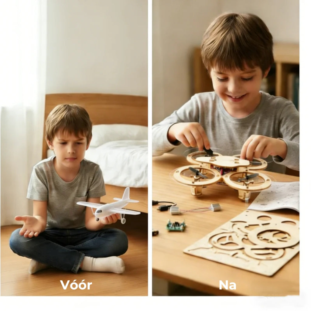 ✈️ DIY Houten Drone Bouwpakket