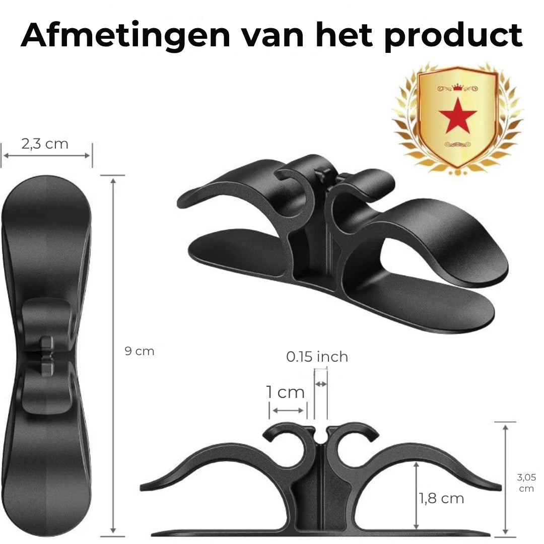 Oplader- en snoerhouders (6 stuks)
