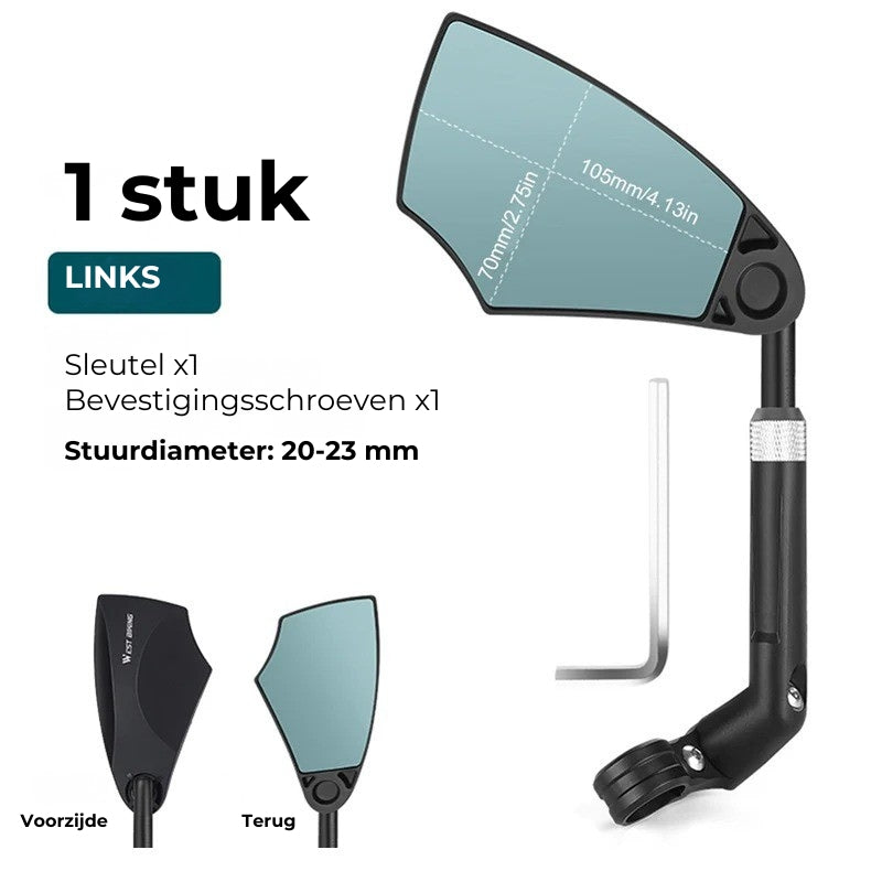 360° Verstelbare Fietsstuur Achteruitkijkspiegel
