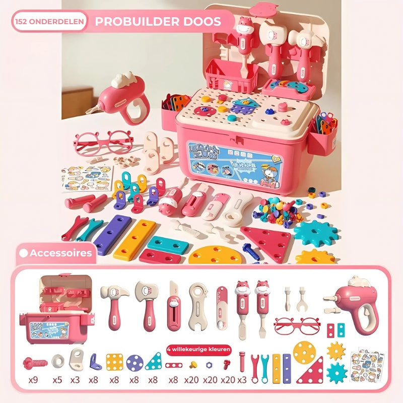 Kleine makersworkshop – Montessori Werktuigset ✨