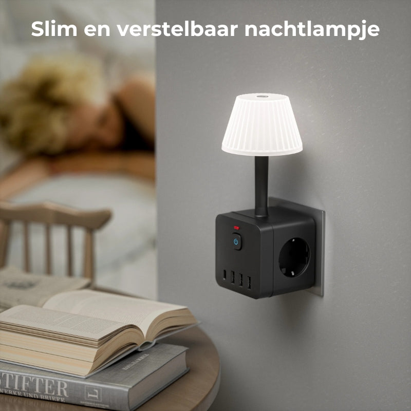 LED-lamp met outlet-adapter (EU/NL stopcontact)💡