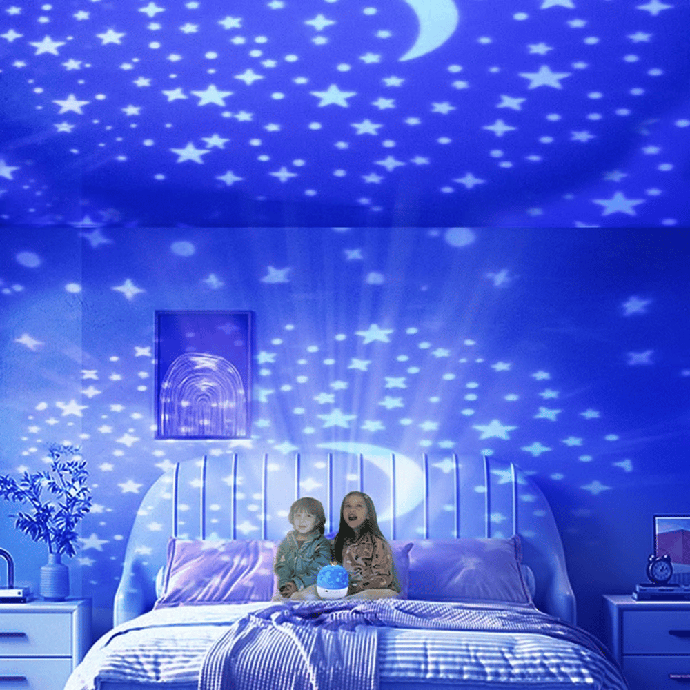⭐Projector-Nachtlampje Voor Kinderen 15 Sets Films🌙Type-C opladen🔋