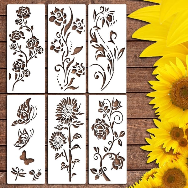 🌸 Bloemen Schilderdecoratie Set