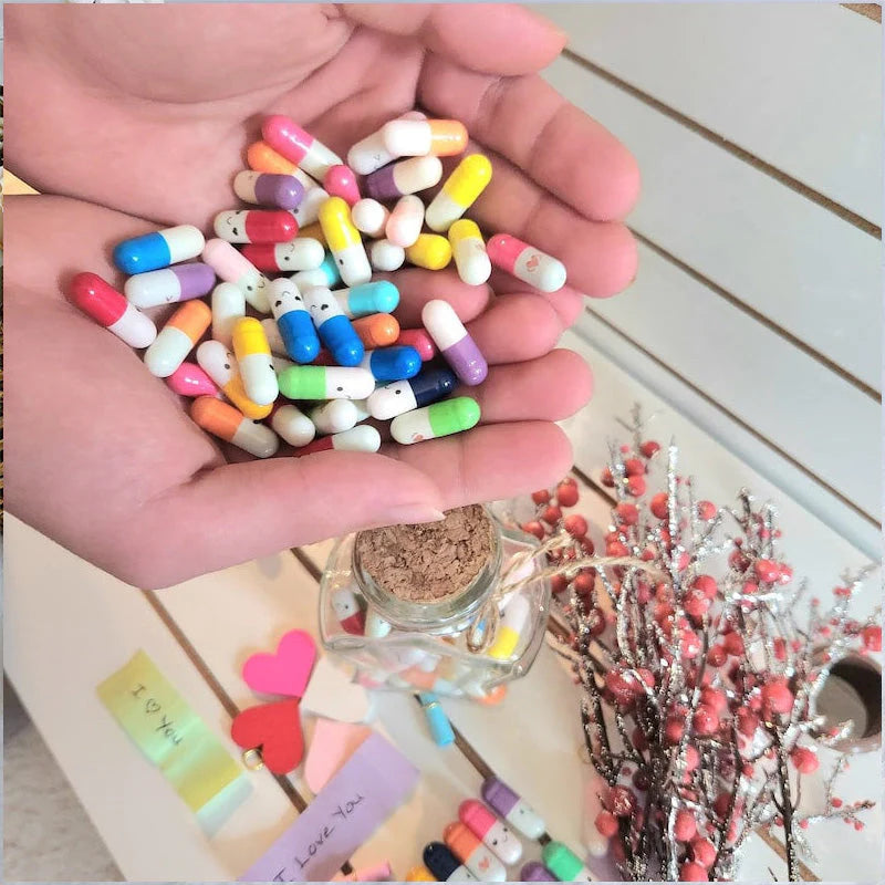 Cadeaufles met berichtcapsules