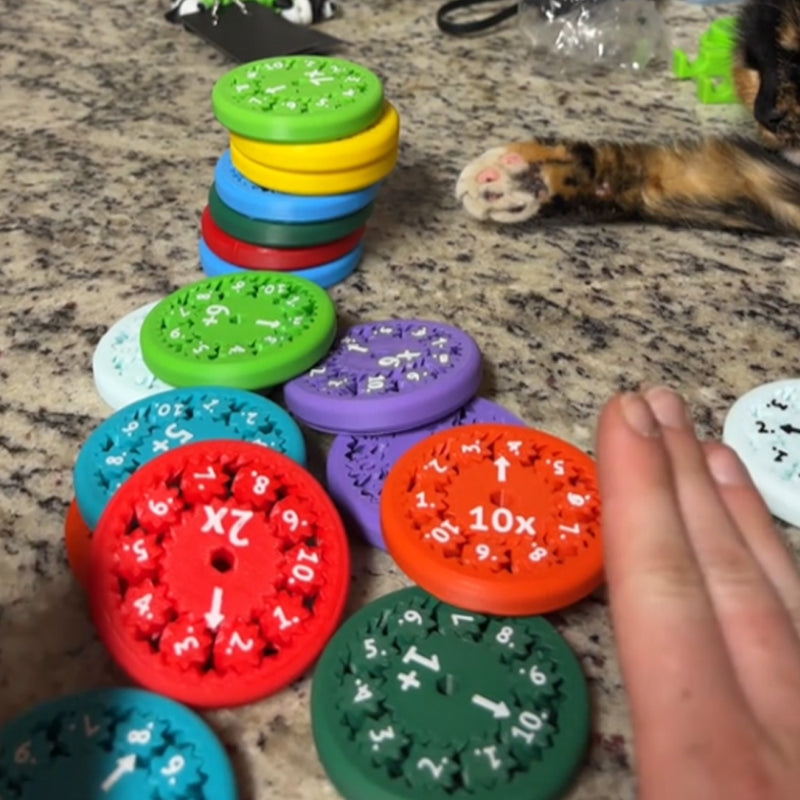 Rekenoefening Fidget Spinner (Sets van 9 stuks)