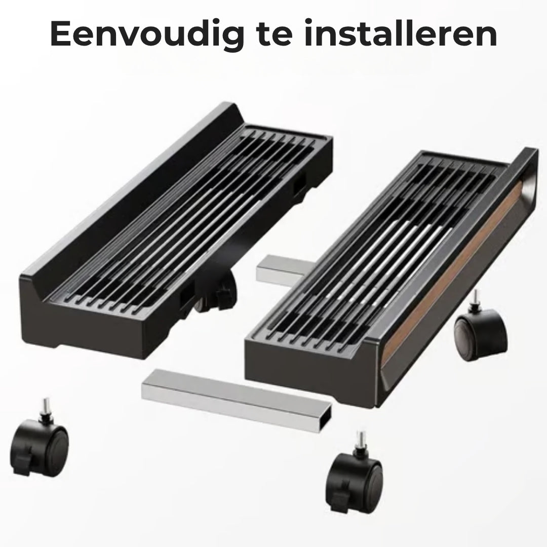 Verstelbare Computerstandaard met Wieltjes
