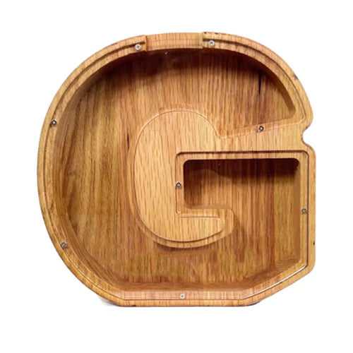 Spaarbank Letter - houten Cadeau voor Kinderen