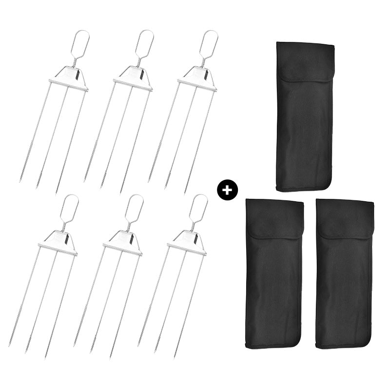3-Way Grill Spiezen – Multifunctionele BBQ Spiezen