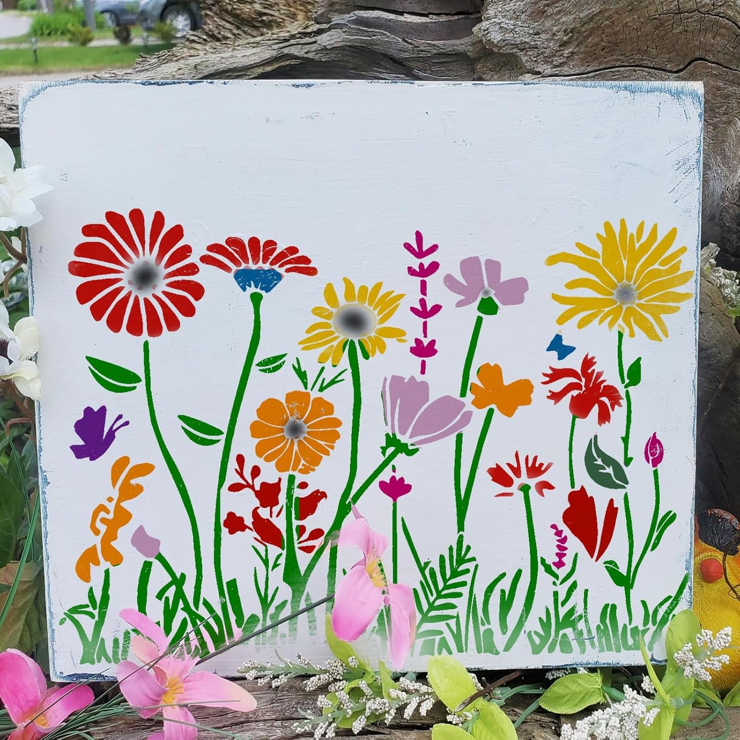 🌸 Bloemen Schilderdecoratie Set