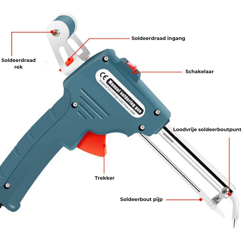 Weldico™ - Elektrische Soldeerbout 220V + 1 Rol draad