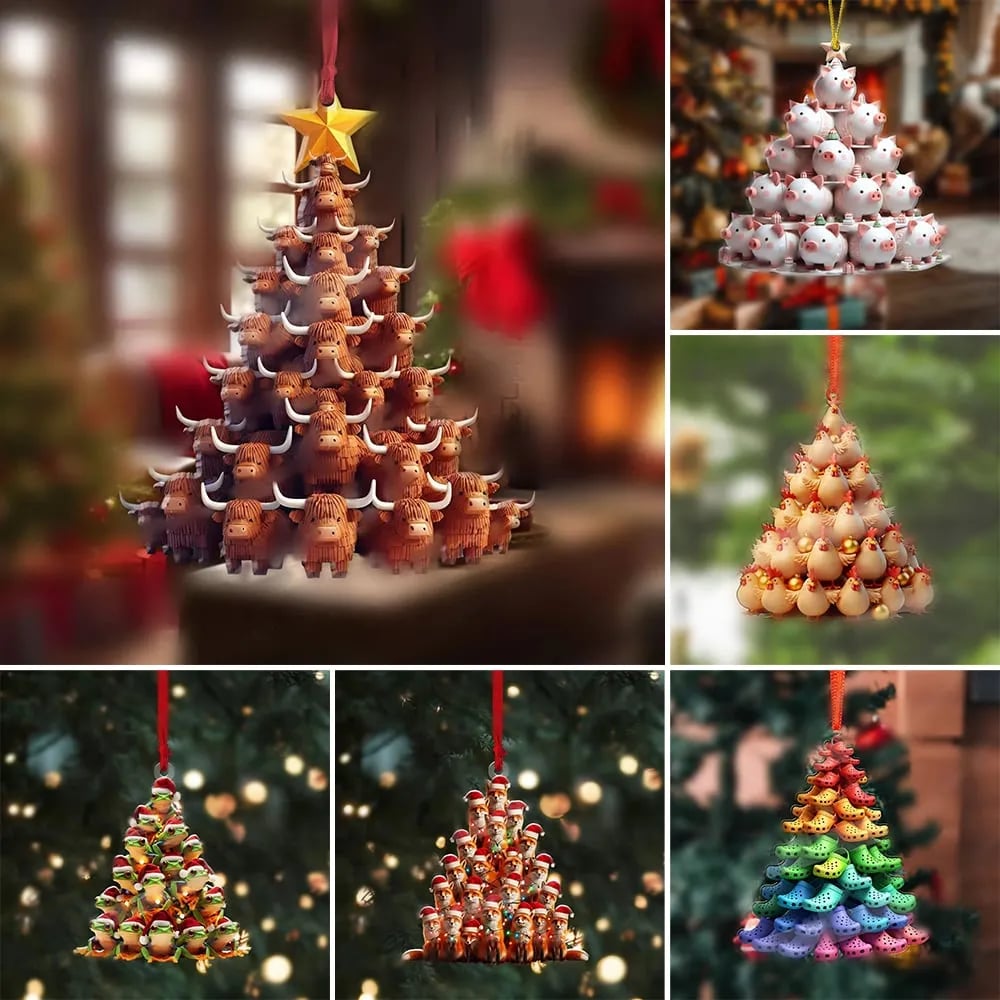 Stapelbare Kerstboomversieringen
