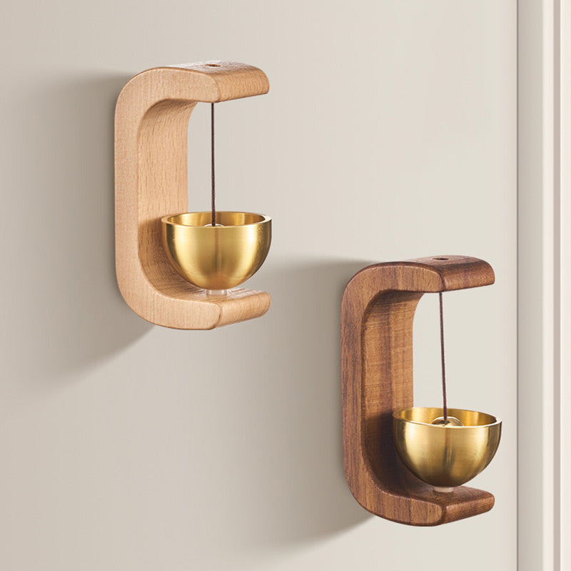 Magnetische houten windgong-deurbel