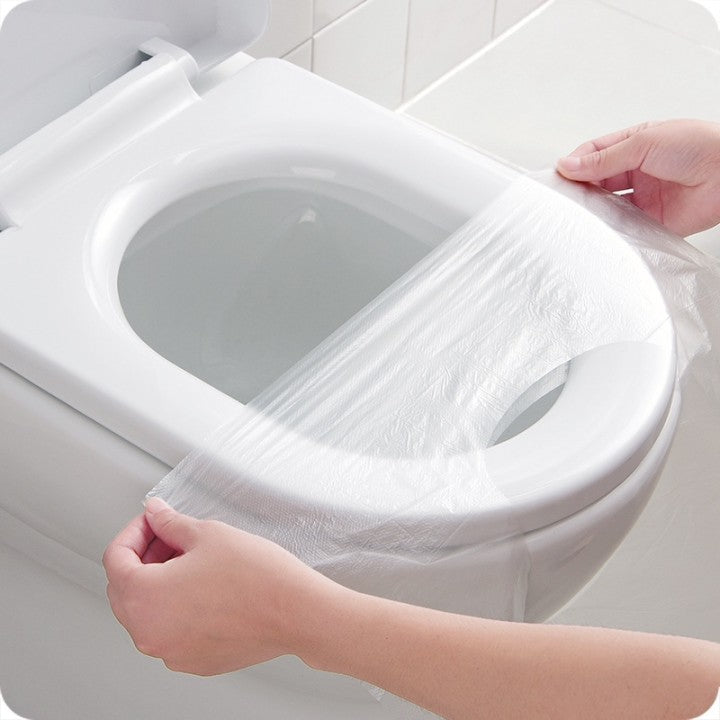 Biologisch afbreekbare hoes voor openbare toiletten (50 stuks)