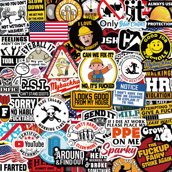 Funnystickers: Grappige Waterdichte Stickers Pakket (120st)