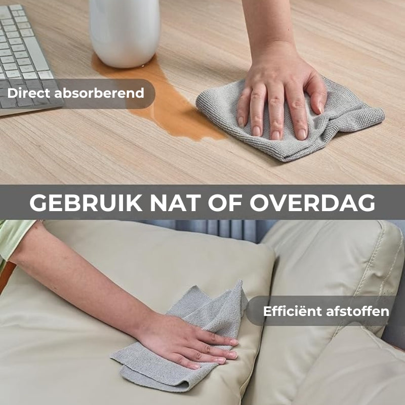 ♻️ Herbruikbare Microvezel Handdoeken op Rol (20st)