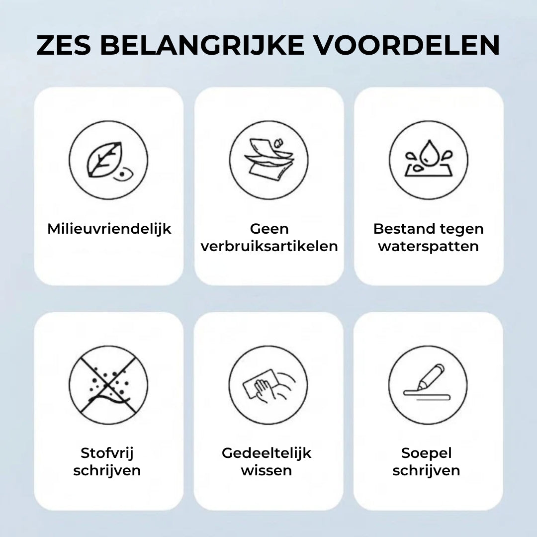 Inktvrij Tekenbord - Incl. Stylus, Wisblok