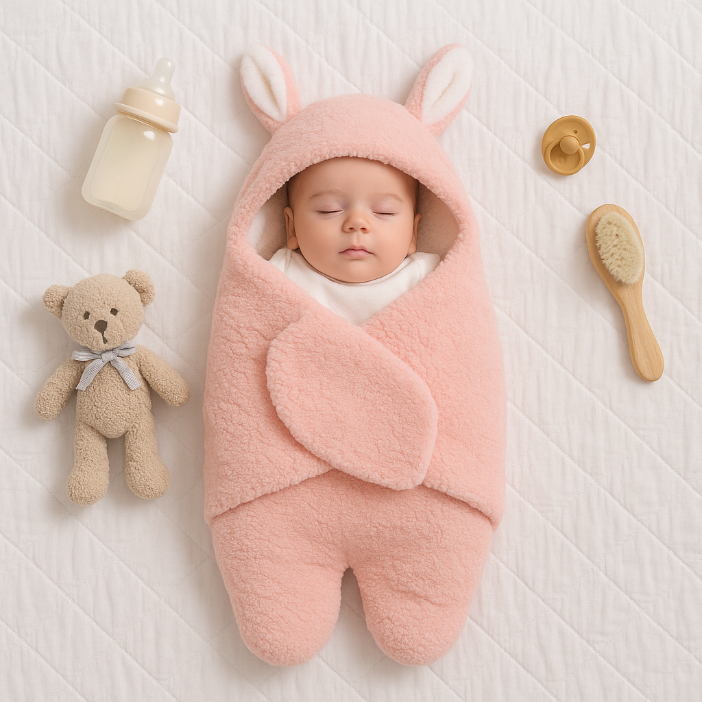 Babydeken en pyjama met berenmotief