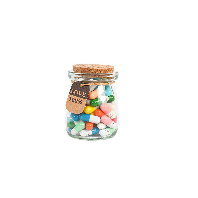 Cadeaufles met berichtcapsules