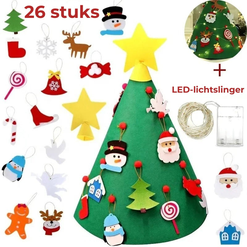 Felttree - 3d DIY-kerstboom Voor Kinderen