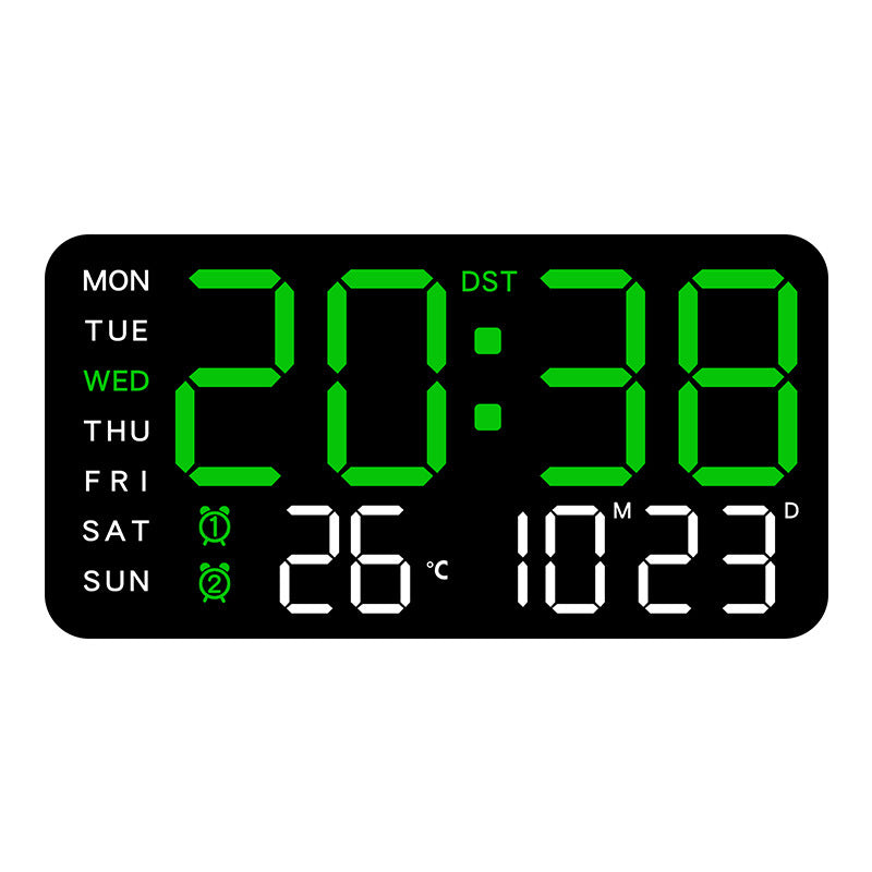 ⏰Multifunctionele decoratieve LED digitale wandklok