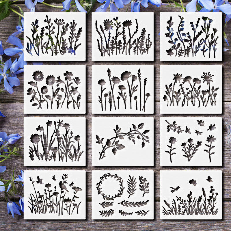 🌸 Bloemen Schilderdecoratie Set