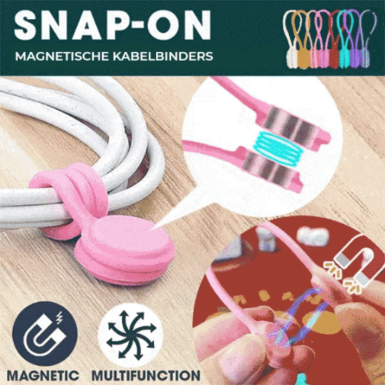 Magnetische Kabelbinders (3st)