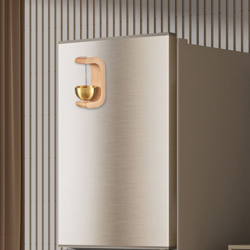 Magnetische houten windgong-deurbel