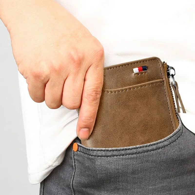 Leren Mannenportemonnee (RFID BEVEILIGD)