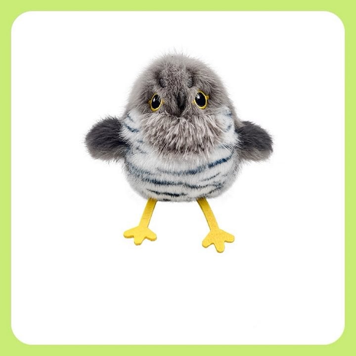Flappend vogel-kattenspeeltje – USB-oplaadbaar en bewegingsgeactiveerd tjilpend vogeltje