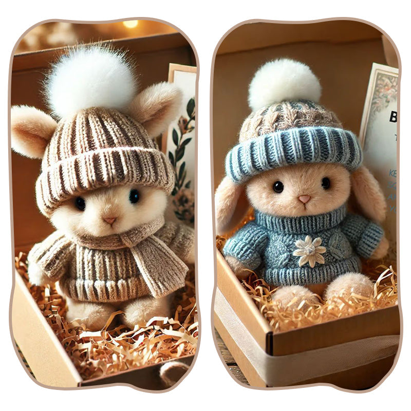 π Paasactie Handgemaakte Mini Konijnen Knuffeltjes