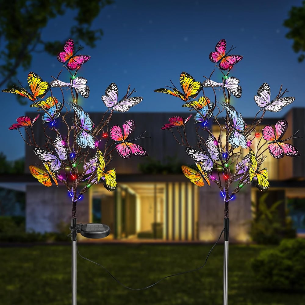 🦋 Zonne-Energie Vlinderlampen