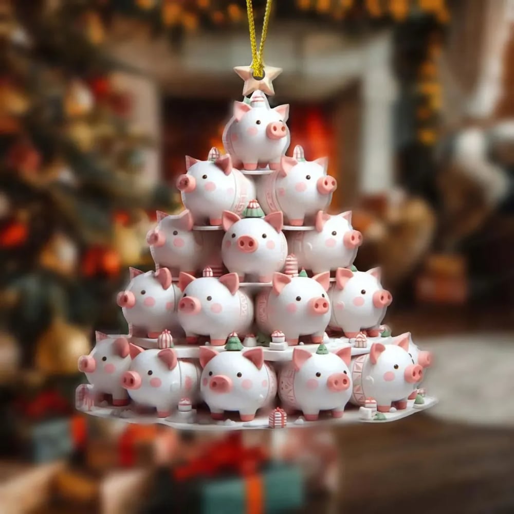 Stapelbare Kerstboomversieringen