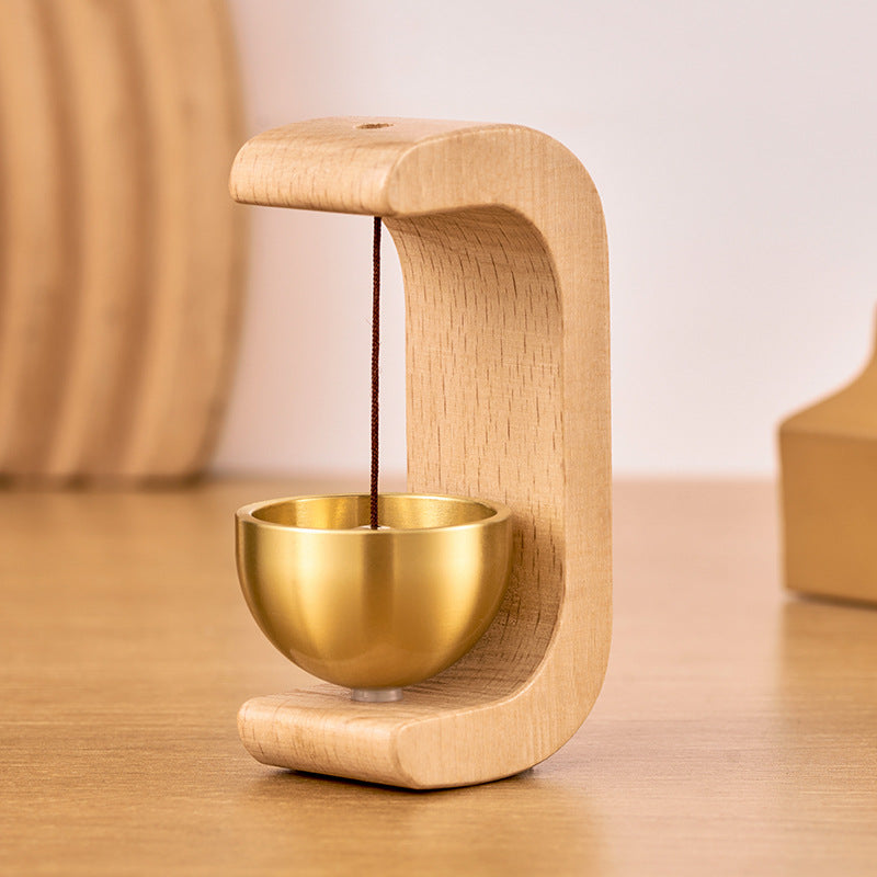 Magnetische houten windgong-deurbel