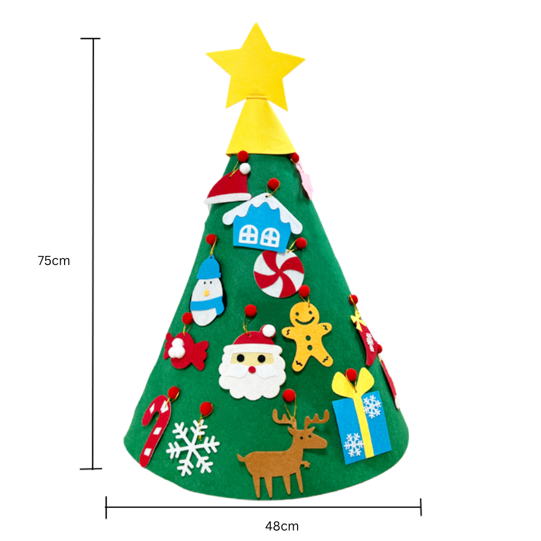 Felttree - 3d DIY-kerstboom Voor Kinderen