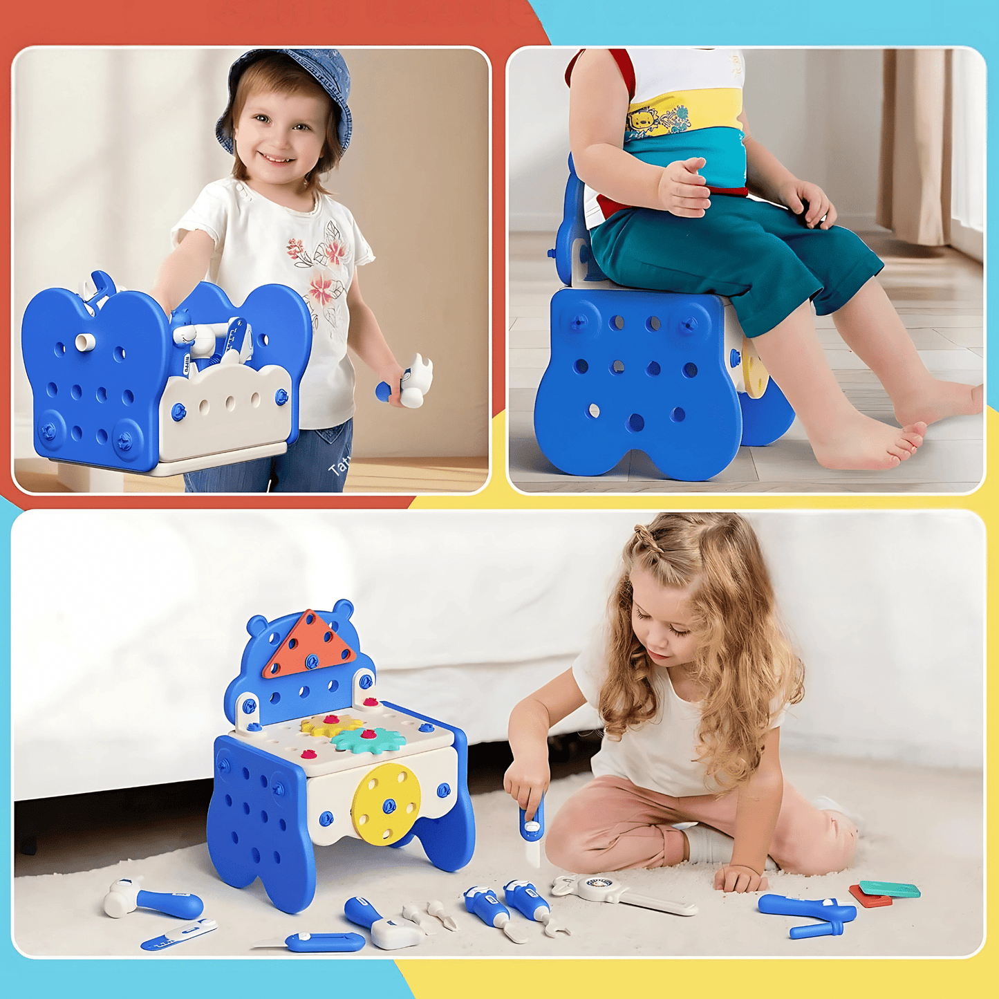 Kleine makersworkshop – Montessori Werktuigset ✨