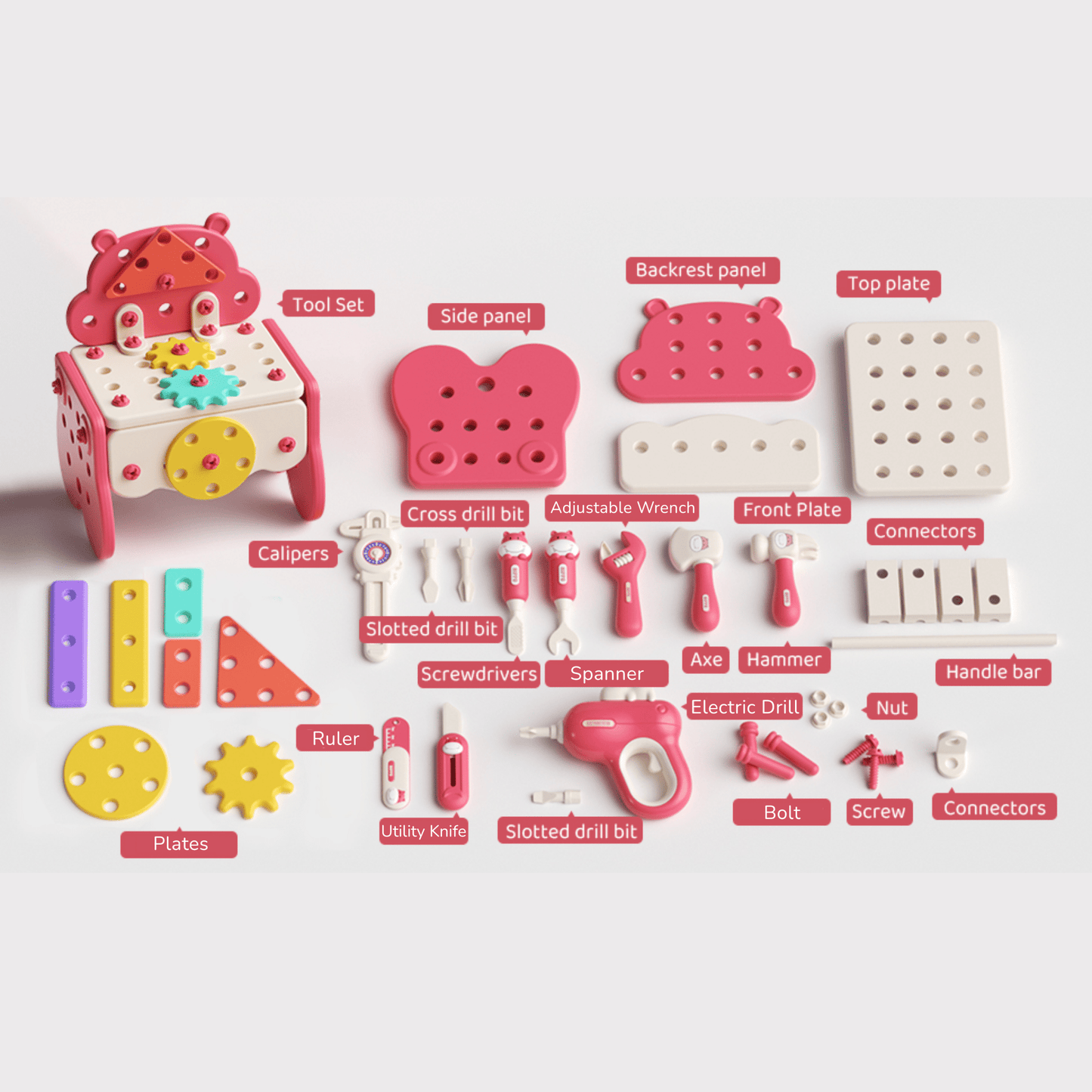 Kleine makersworkshop – Montessori Werktuigset ✨