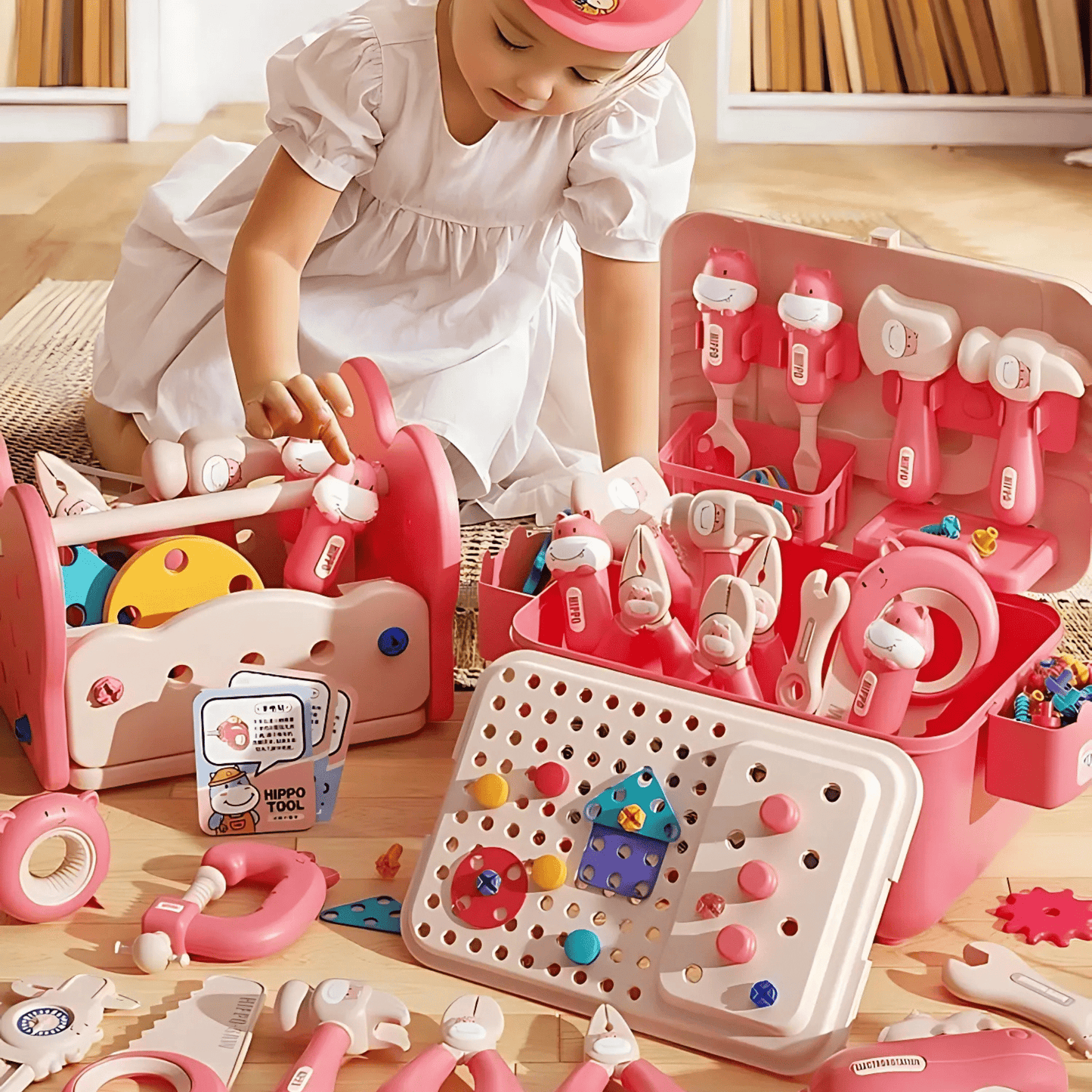 Kleine makersworkshop – Montessori Werktuigset ✨